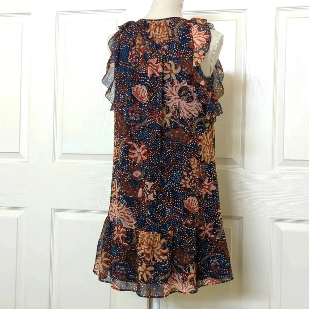 Madewell Sea Floral Lily Ruffle Dress
